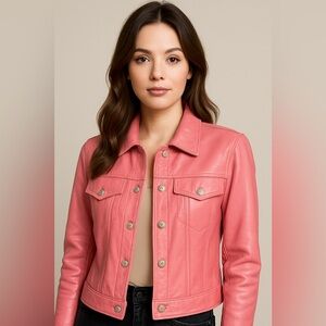 Dominique Leather Jacket – Size Small